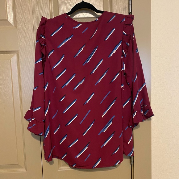 Entro Fun Patterned Blouse - Picture 3 of 6